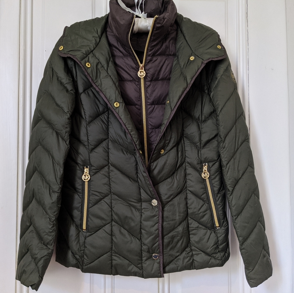 Michael Kors packable down jacket